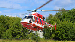 Вертолёт доставил младенца из Старого Оскола в детскую областную больницу
