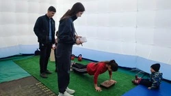 Более трёхсот губкинцев посетили мобильную площадку ГТО – аэрошатёр «Территория спорта»