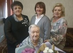 Жительница Губкина Людмила Николаевна Рукавицына отпраздновала юбилей