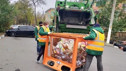 Жители Губкина собрали 3 000 кубов вторсырья в сетчатые контейнеры для раздельного сбора