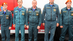 Губкинские пожарные вошли в тройку лучших огнеборцев области