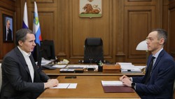Вячеслав Гладков встретился с руководителем администрации губернатора Белгородской области