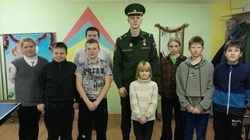 Юные губкинцы встретились с участником СВО