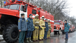 Пожарно-тактические учения прошли в Губкине