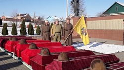 Перезахоронение останков 170 советских воинов прошло в Белгородской области