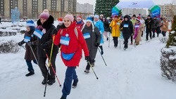 Губкинцы поучаствовали в праздничном «Забеге в Новый год»