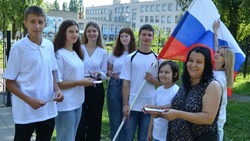 Дошколята устроили велопробег и флешмоб ко Дню флага России