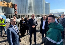 Строительство элеватора и семенного завода продолжилось в Губкинском городском округе