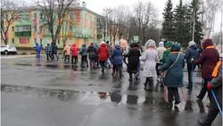 Новогодний фестиваль по финской ходьбе прошёл в Губкине