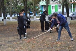 Губкинские медработники приняли участие в субботнике
