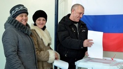 Жители Губкина приняли участие в выборах Президента РФ