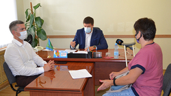Первый заместитель губернатора области Евгений Мирошников провёл приём в Губкине