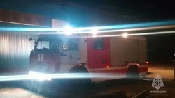 Губкинские огнеборцы ликвидировали пожар в хозяйственной постройке