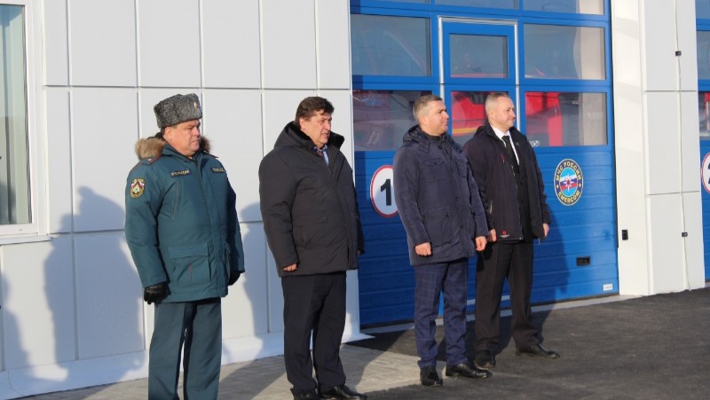 Торжественное открытие новой пожарно-спасательной части № 9 состоялось в Губкине
