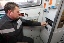 Электровозы Лебединского ГОКа получили новую систему пожаротушения