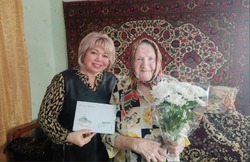 Ветеран из Губкина Надежда Яковлевна Лазебная отметила 100-летний юбилей