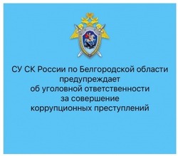 Следком предупредил об уголовной ответственности за свершение коррупционных преступлений
