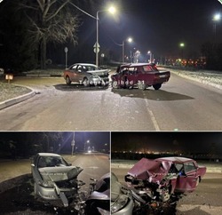 ДТП с участием двух автомобилей произошло в Губкине