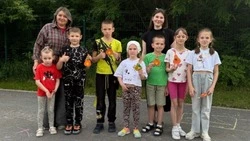 Губкинские ребята здорово провели время на открытой спортивной площадке