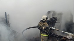 Пожар произошёл в губкинском селе Строкино