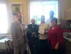 Житель села Осколец губкинской территории Николай Криводёров отметил 95-летие