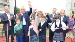 Торжественное открытие современной детской спортивно-игровой площадки прошло в Губкине