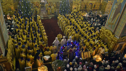 Рождественское соборное богослужение Белгородской митрополии прошло в Губкине