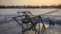 Сотрудники «Губкин-Зеленстроя» начали подготовку к Крещенскому купанию на территории Лесопляжа