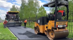 Капитальный ремонт автодороги идёт в городе Губкине