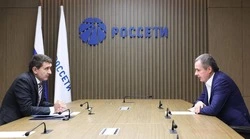 Вячеслав Гладков и Андрей Рюмин обсудили задачи электросетевого комплекса Белгородской области