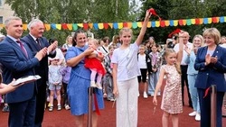 Торжественное открытие новой детской площадки прошло в посёлке Троицкий