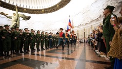 Новобранцы Преображенского полка из Белгородской области приняли присягу в Музее Победы
