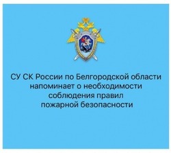 Следком по Белгородской области напоминил о необходимости соблюдения правил пожарной безопасности