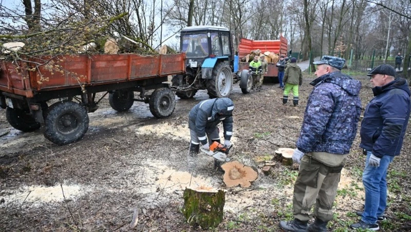 Губкинцы активно участвуют в наведении чистоты и порядка на территории округа